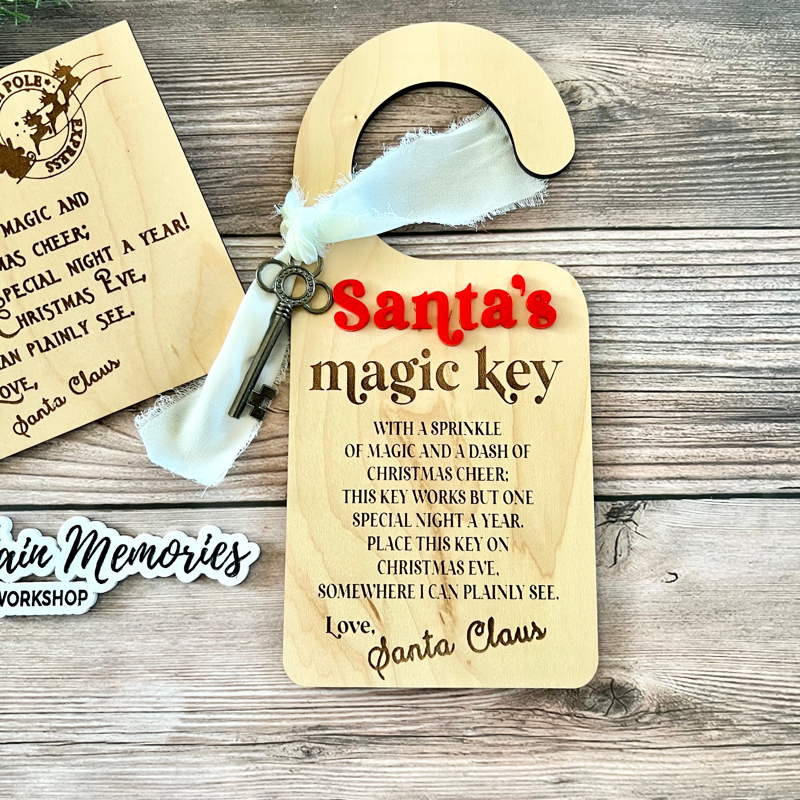 Santa's Magic Key Ornament P02985 – Paisley Grace Makery